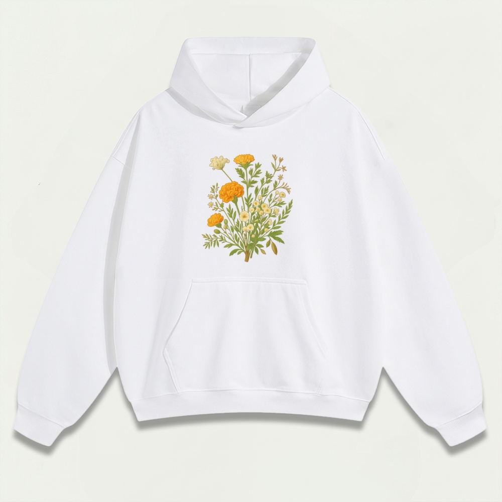 Wildflower Heavyweight Plant Hoodie-HikeVista