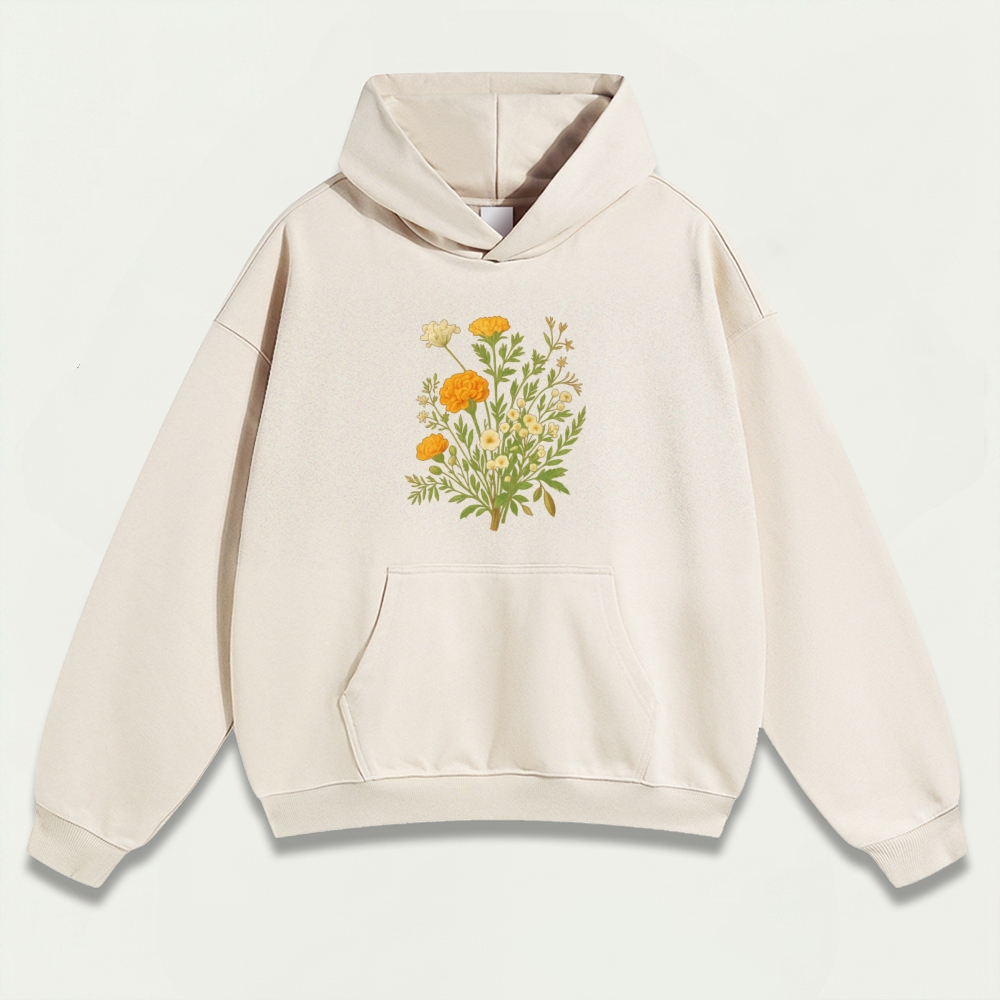 Wildflower Heavyweight Plant Hoodie-HikeVista