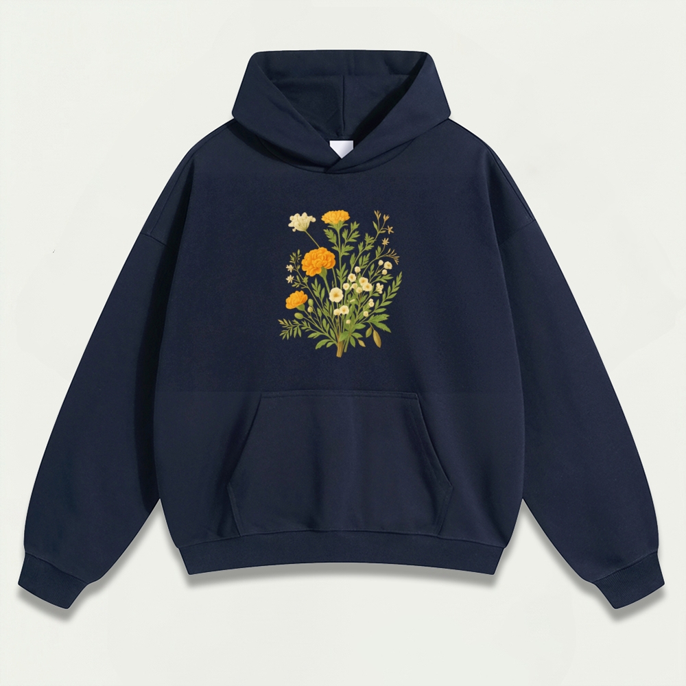 Wildflower Heavyweight Plant Hoodie-HikeVista