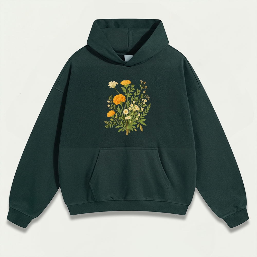 Wildflower Heavyweight Plant Hoodie-HikeVista