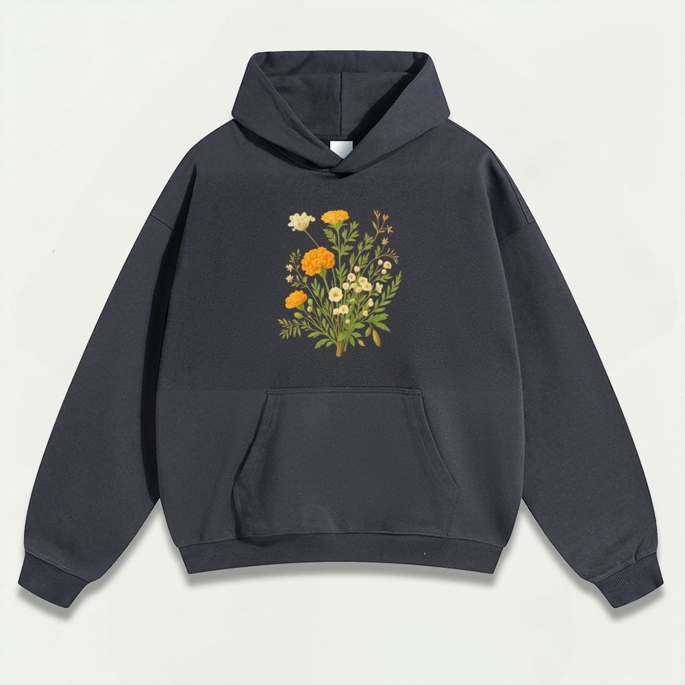 Wildflower Heavyweight Plant Hoodie-HikeVista