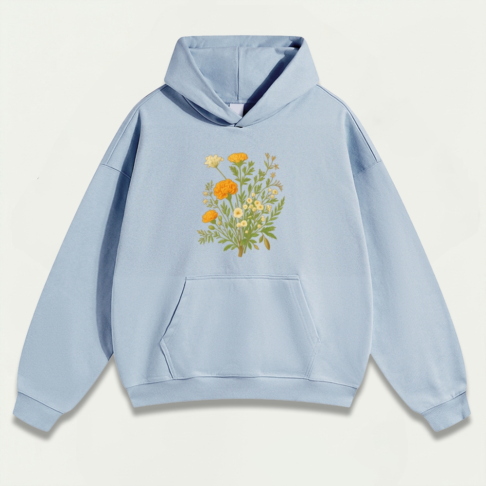 Wildflower Heavyweight Plant Hoodie-HikeVista