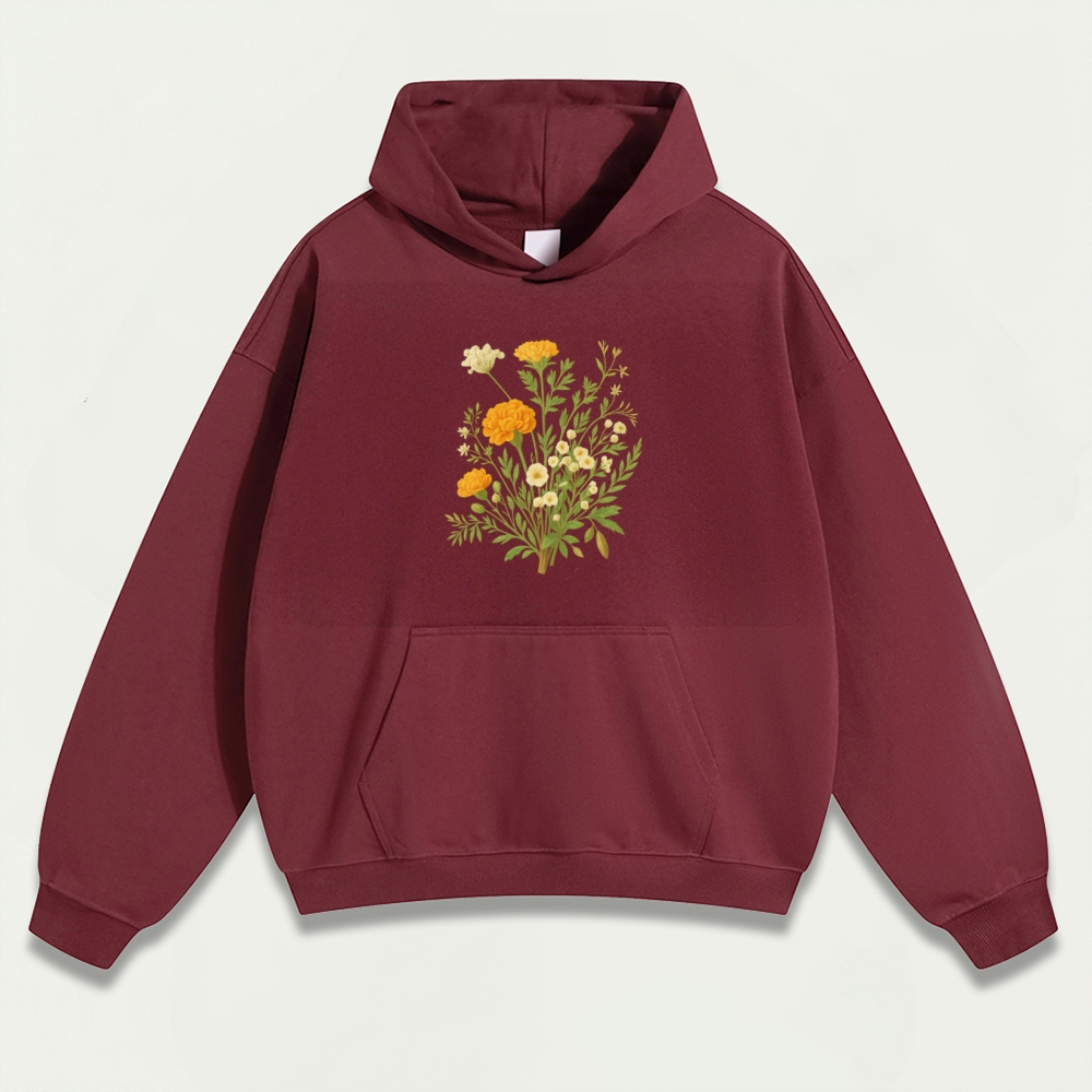 Wildflower Heavyweight Plant Hoodie-HikeVista
