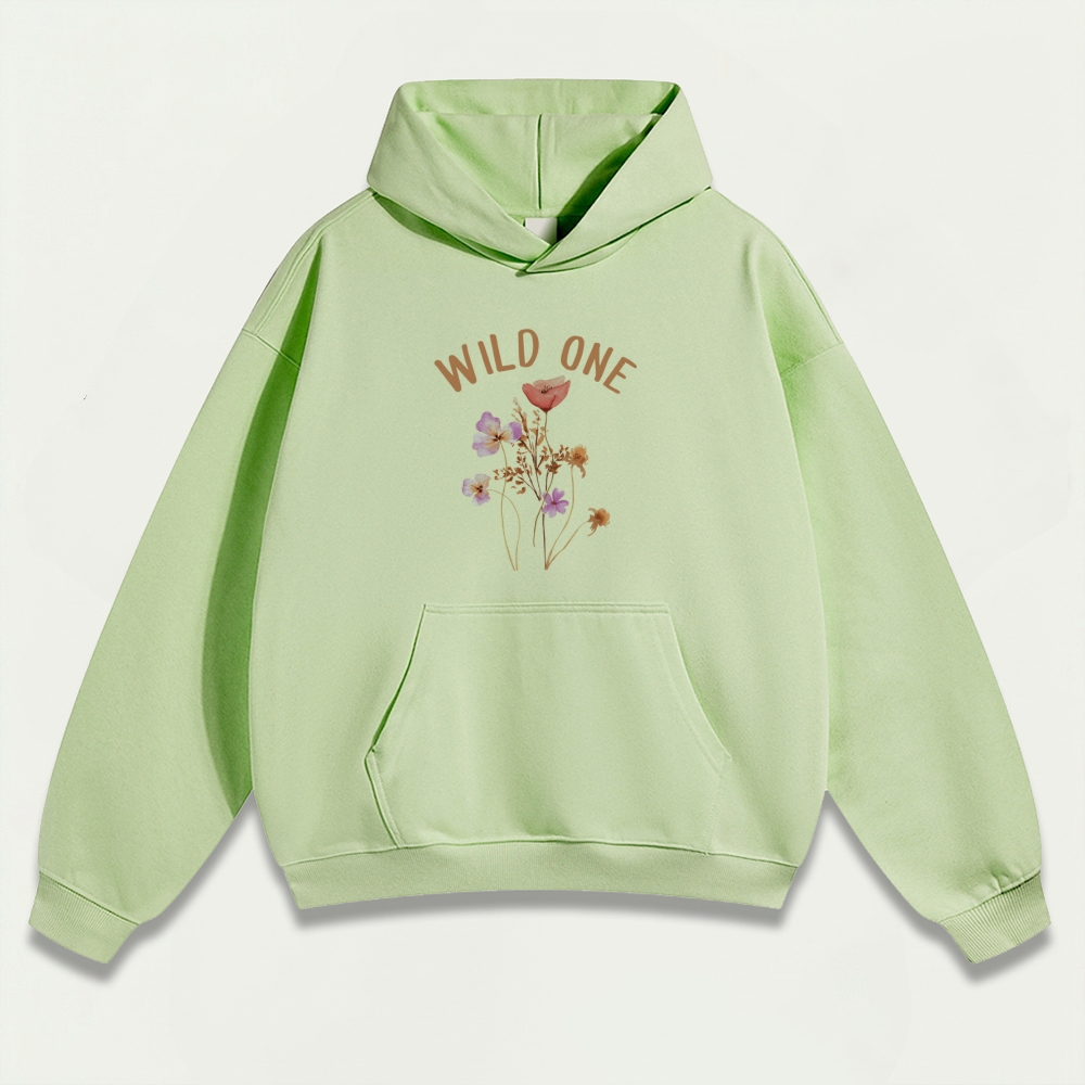 Wild One Flower Heavyweight Plant Hoodie-HikeVista