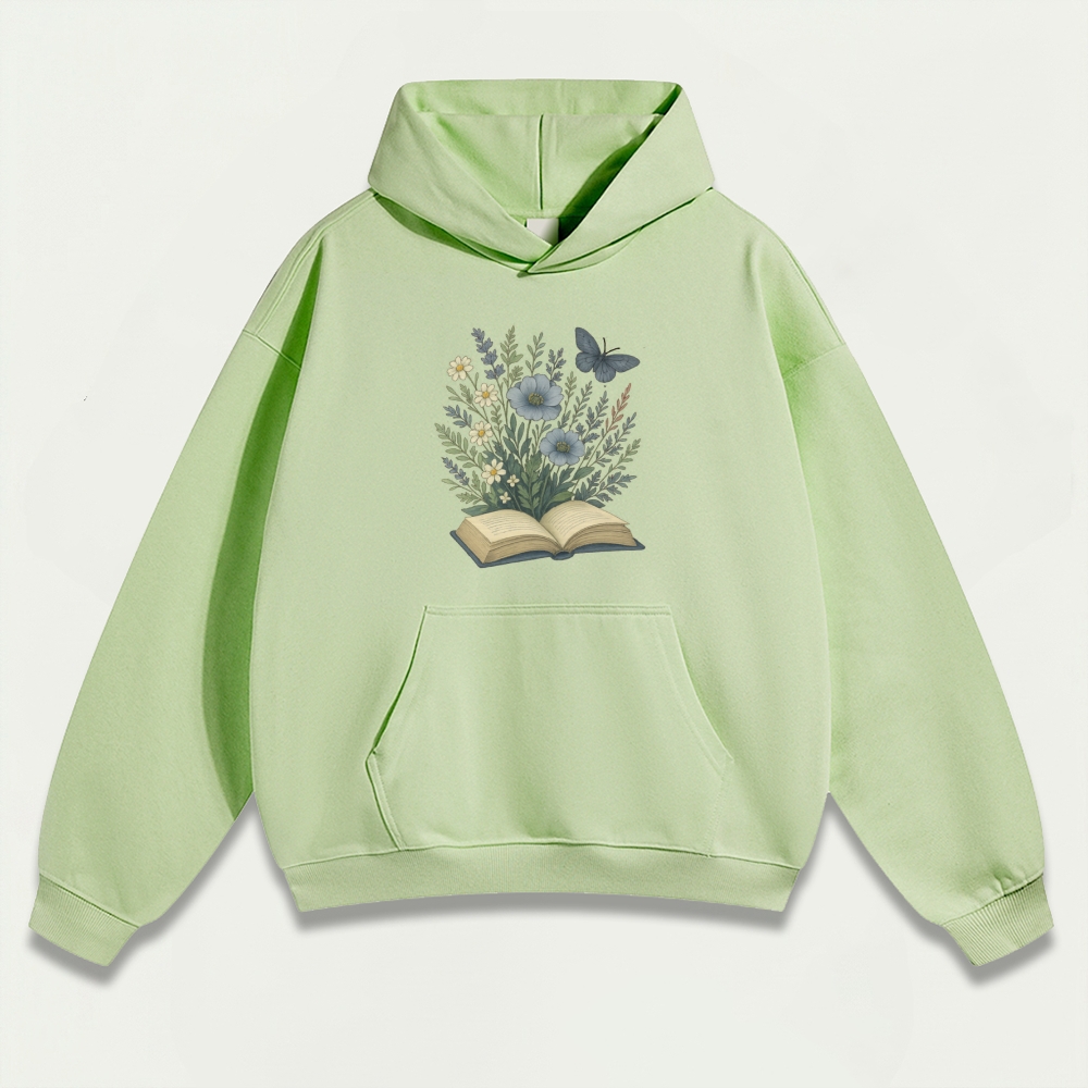 Wildflower Pages Heavyweight Plant Hoodie-HikeVista