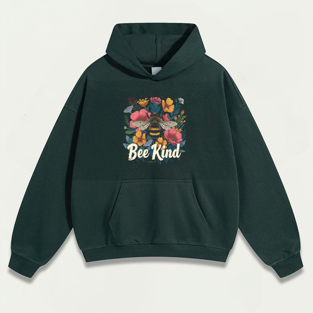 Bee Kind Heavyweight Hiking Hoodie-HikeVista