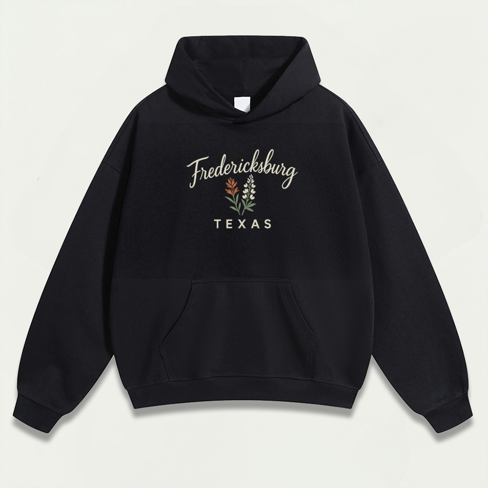 Fredericksburg Texas Heavyweight Trail Hoodie-HikeVista