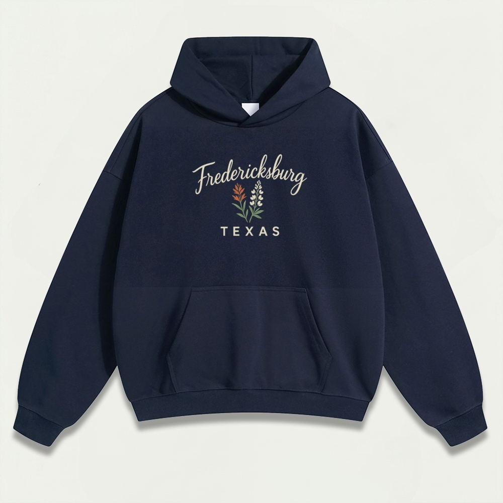Fredericksburg Texas Heavyweight Trail Hoodie-HikeVista