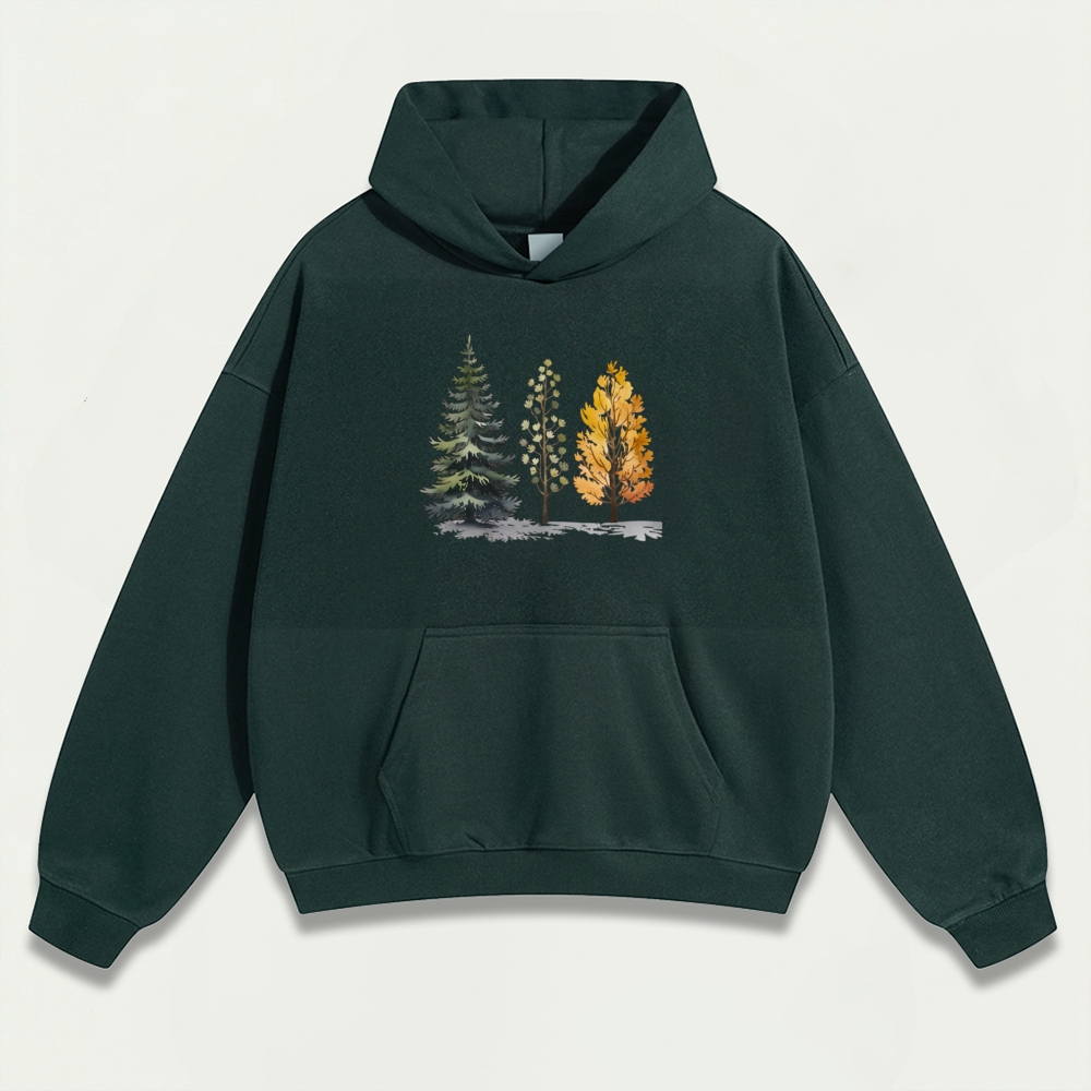 Trees Heavyweight Trail Hoodie-HikeVista
