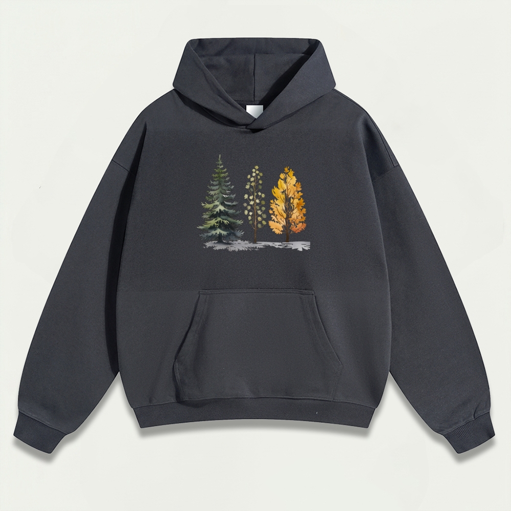Trees Heavyweight Trail Hoodie-HikeVista