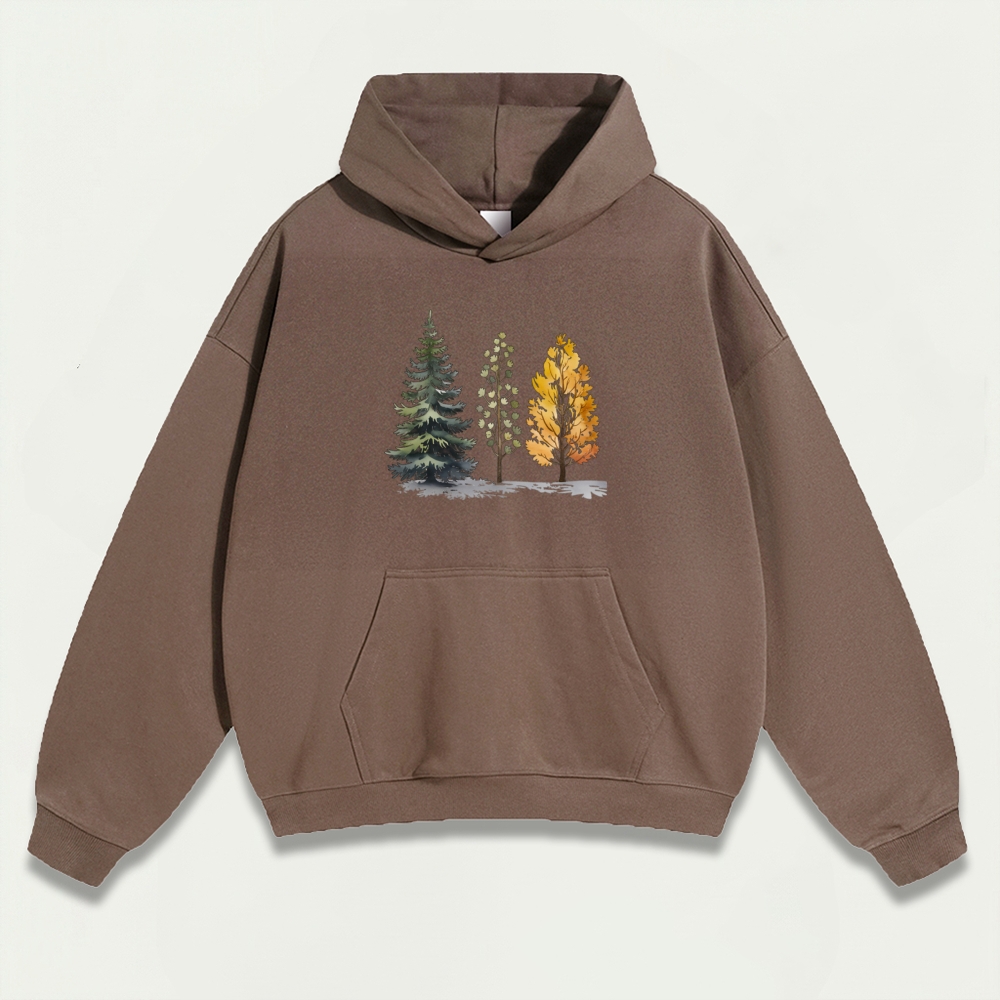 Trees Heavyweight Trail Hoodie-HikeVista
