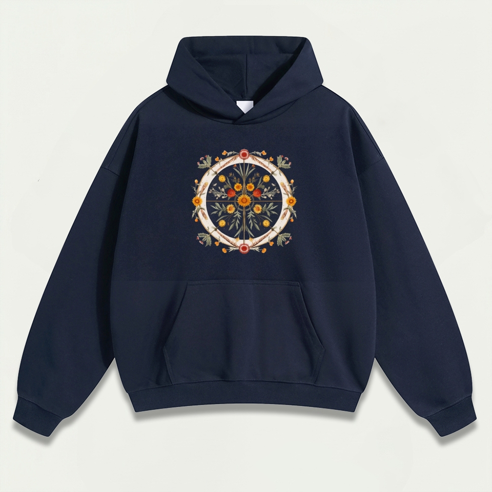 Wildflower Heavyweight Plant Hoodie-HikeVista