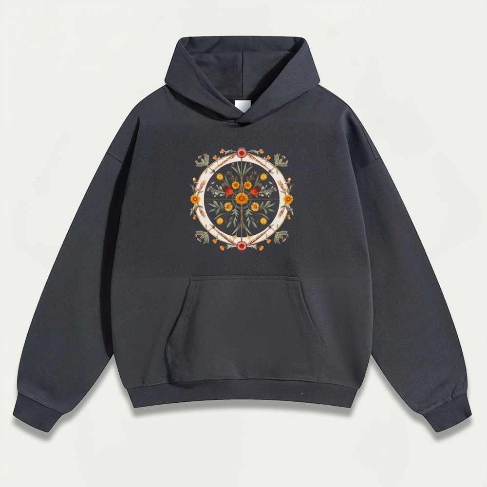Wildflower Heavyweight Plant Hoodie-HikeVista