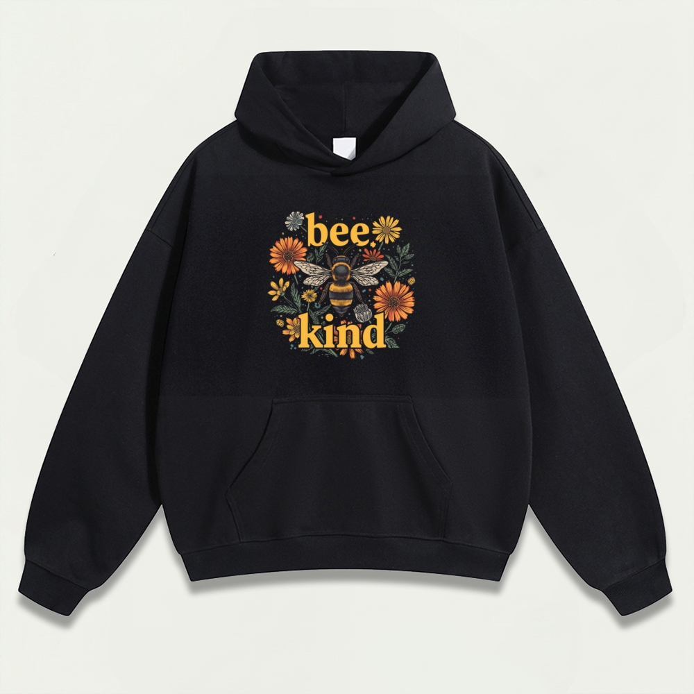 Bee Kind Heavyweight Hiking Hoodie-HikeVista