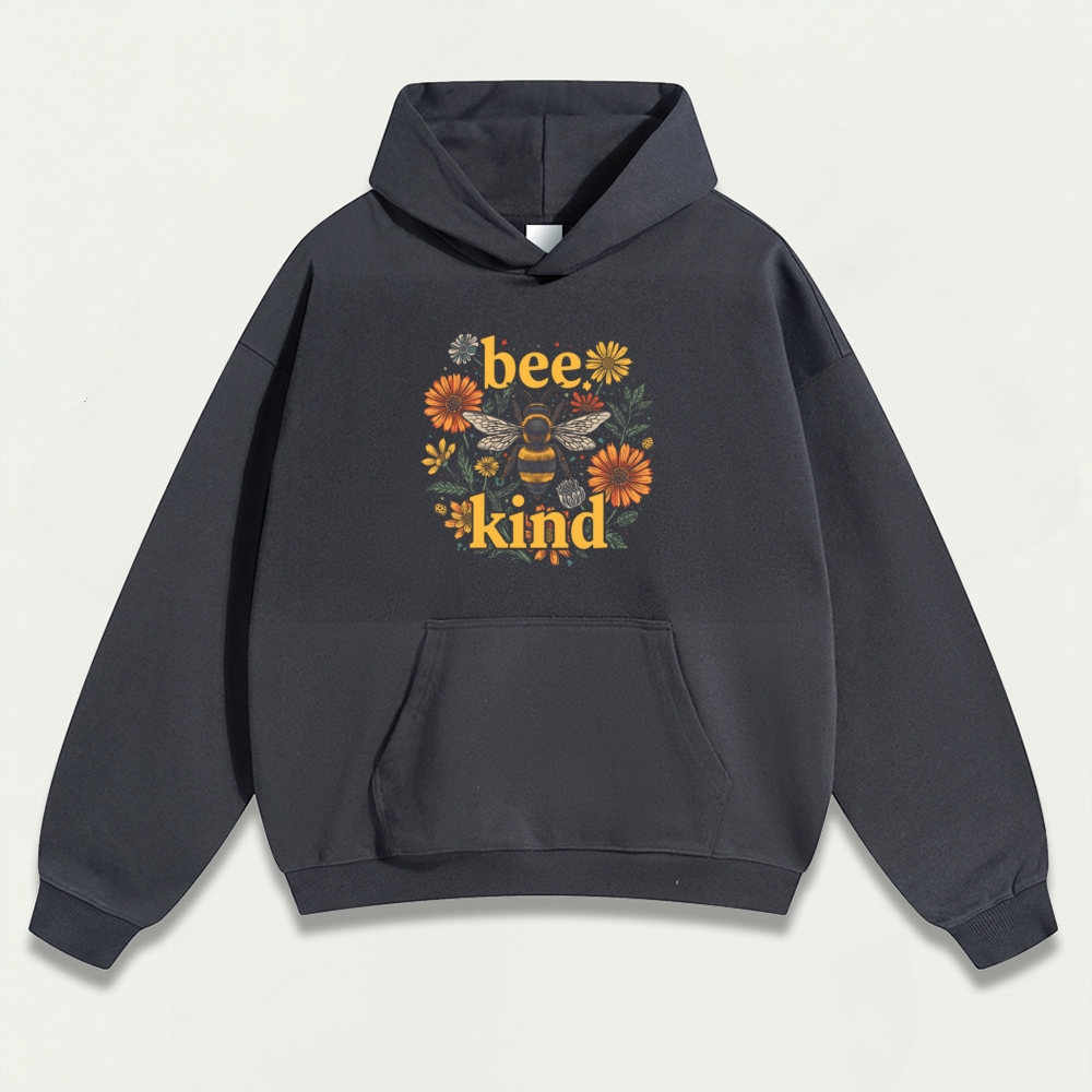 Bee Kind Heavyweight Hiking Hoodie-HikeVista