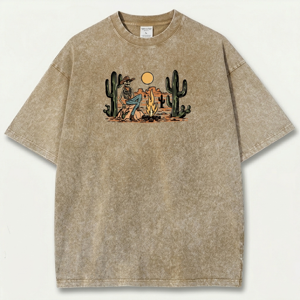 Western Vintage Organic Cotton Hiking Tee-HikeVista