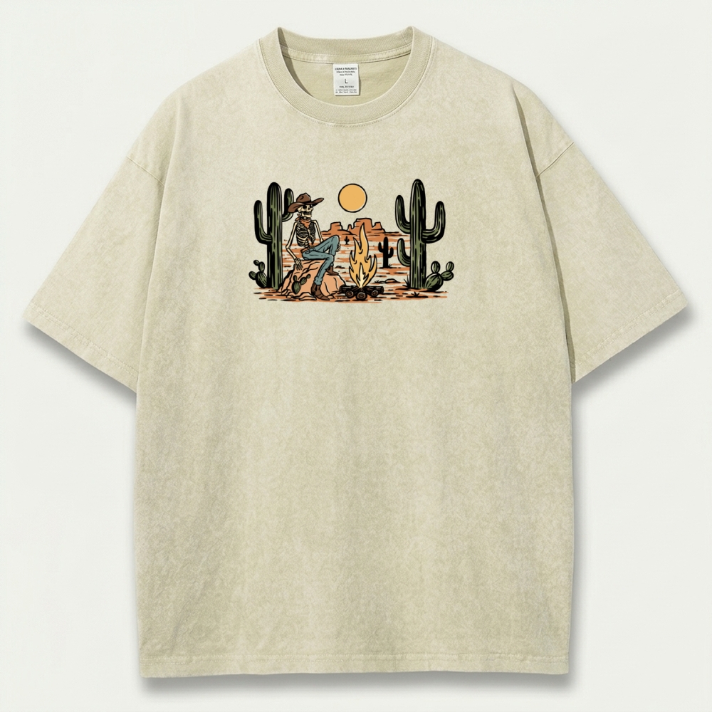 Western Vintage Organic Cotton Hiking Tee-HikeVista