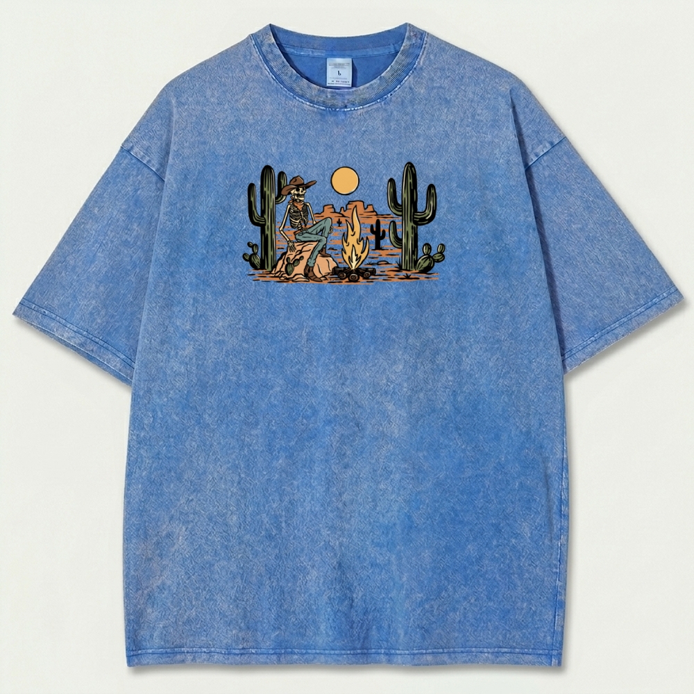 Western Vintage Organic Cotton Hiking Tee-HikeVista