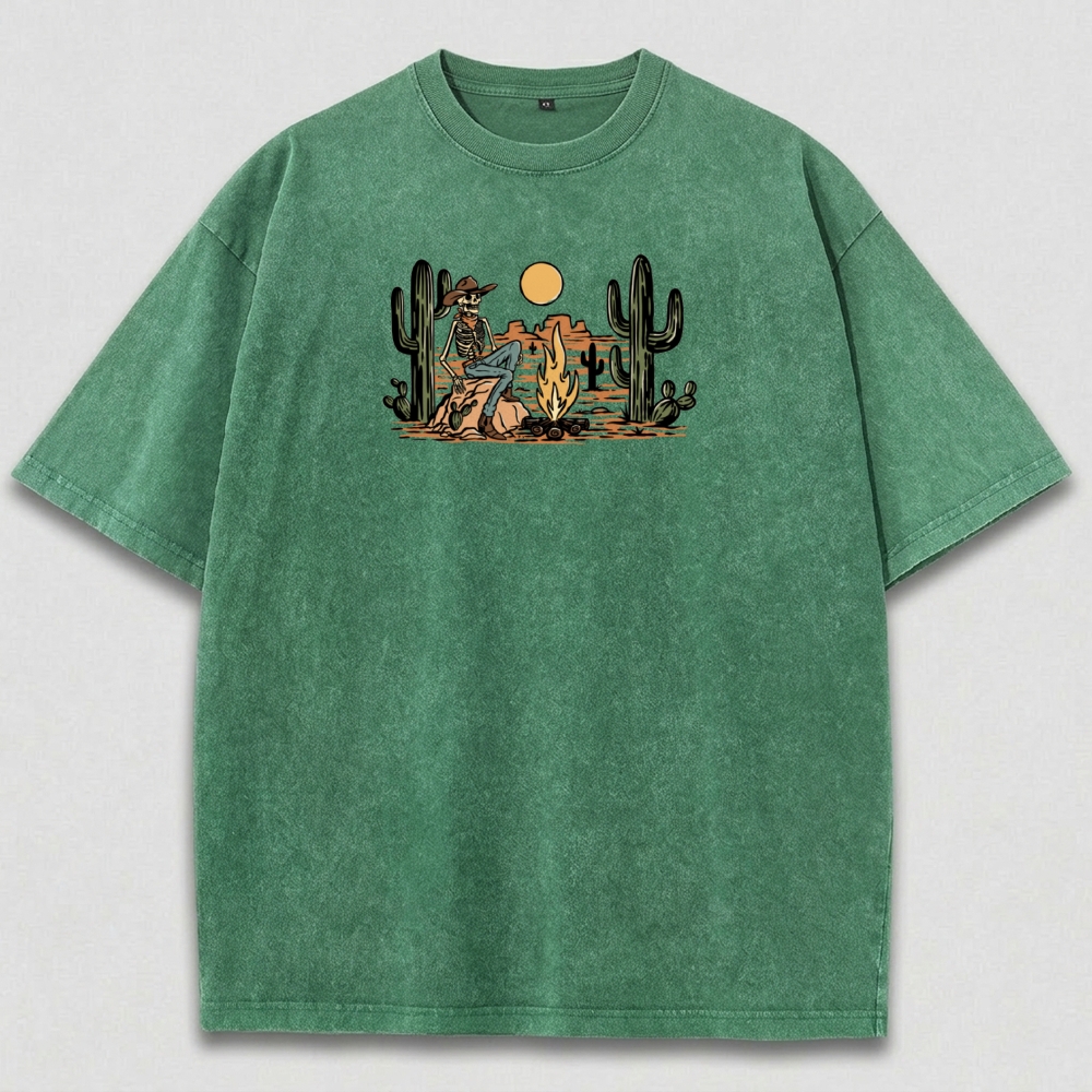 Western Vintage Organic Cotton Hiking Tee-HikeVista