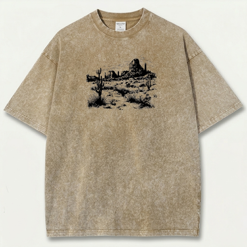Western Vintage Organic Cotton Hiking Tee-HikeVista