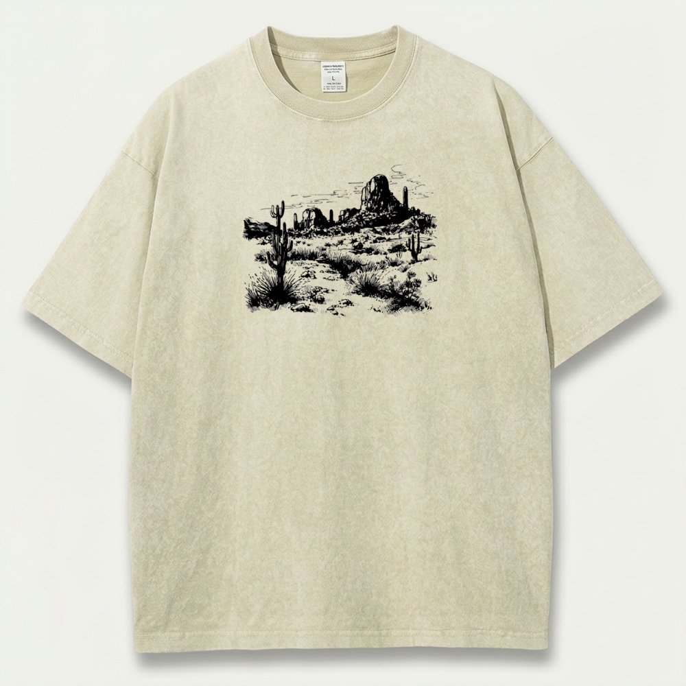 Western Vintage Organic Cotton Hiking Tee-HikeVista