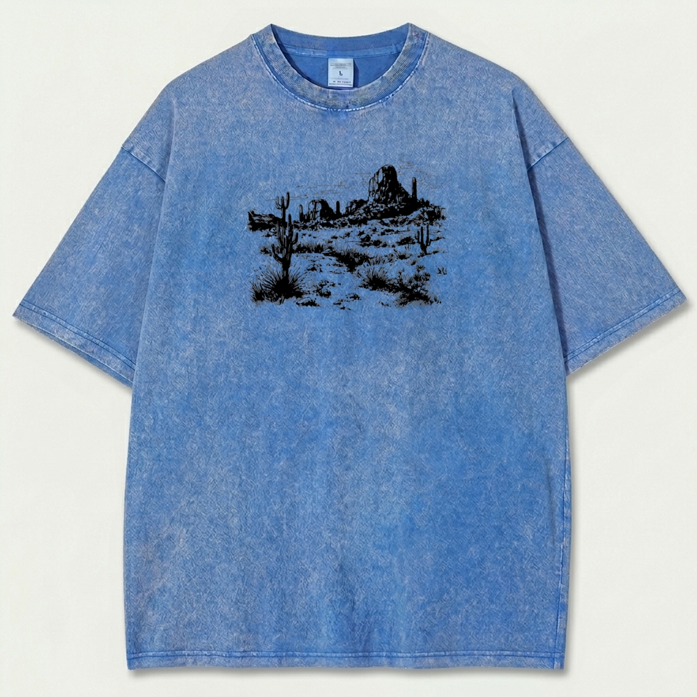 Western Vintage Organic Cotton Hiking Tee-HikeVista