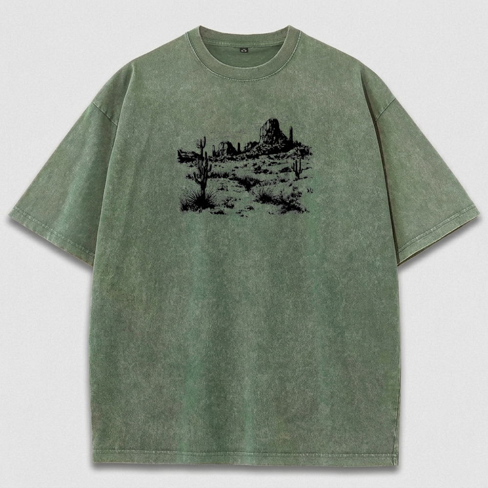 Western Vintage Organic Cotton Hiking Tee-HikeVista