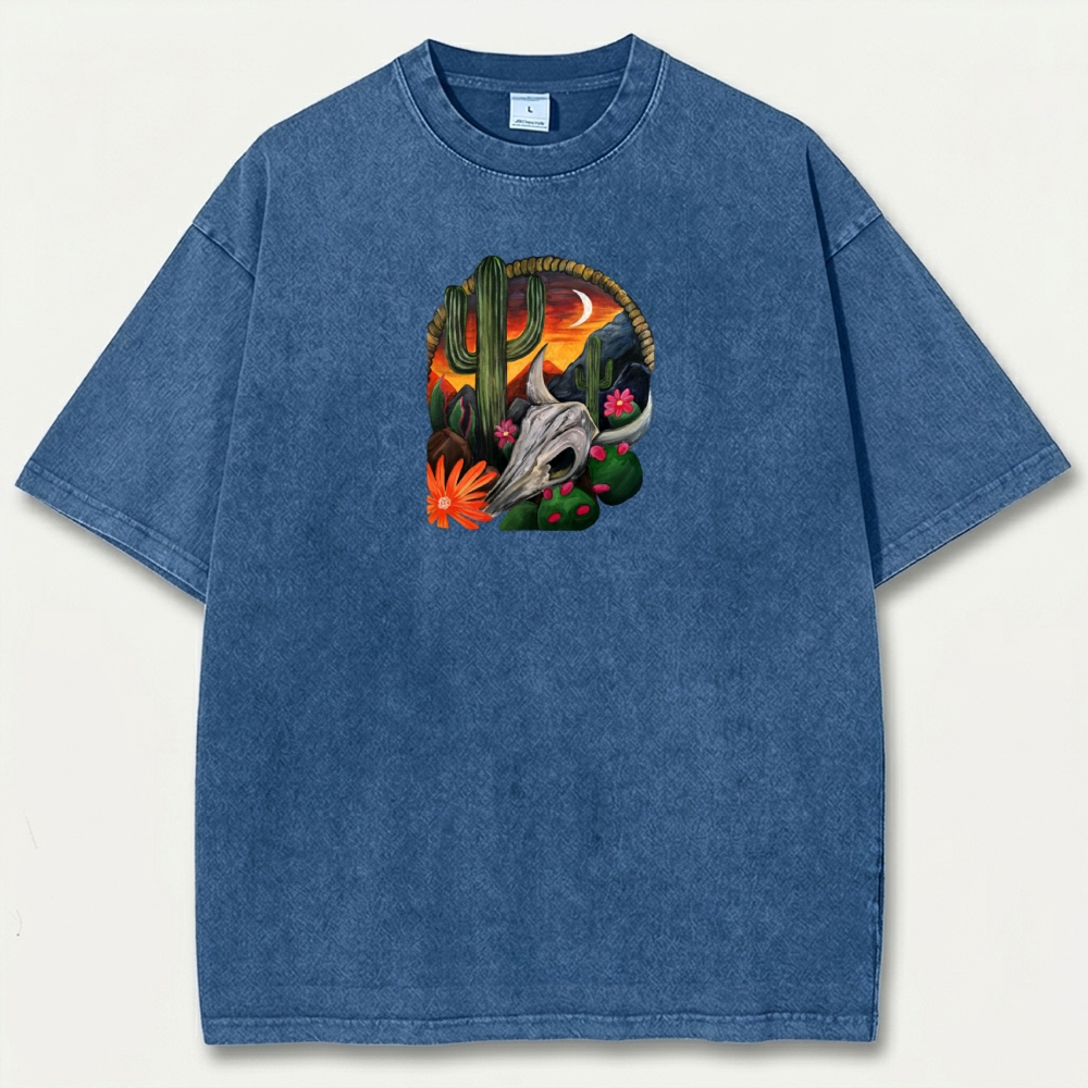 Western Vintage Organic Cotton Hiking Tee-HikeVista