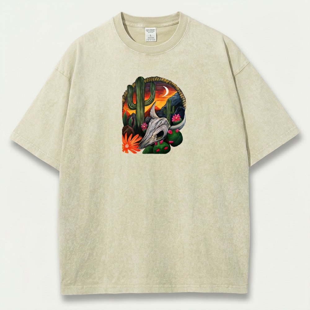 Western Vintage Organic Cotton Hiking Tee-HikeVista