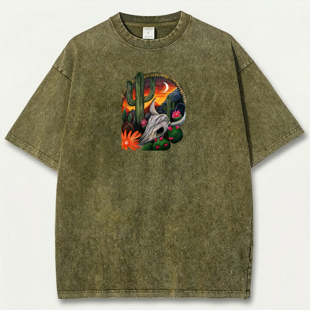 Western Vintage Organic Cotton Hiking Tee-HikeVista