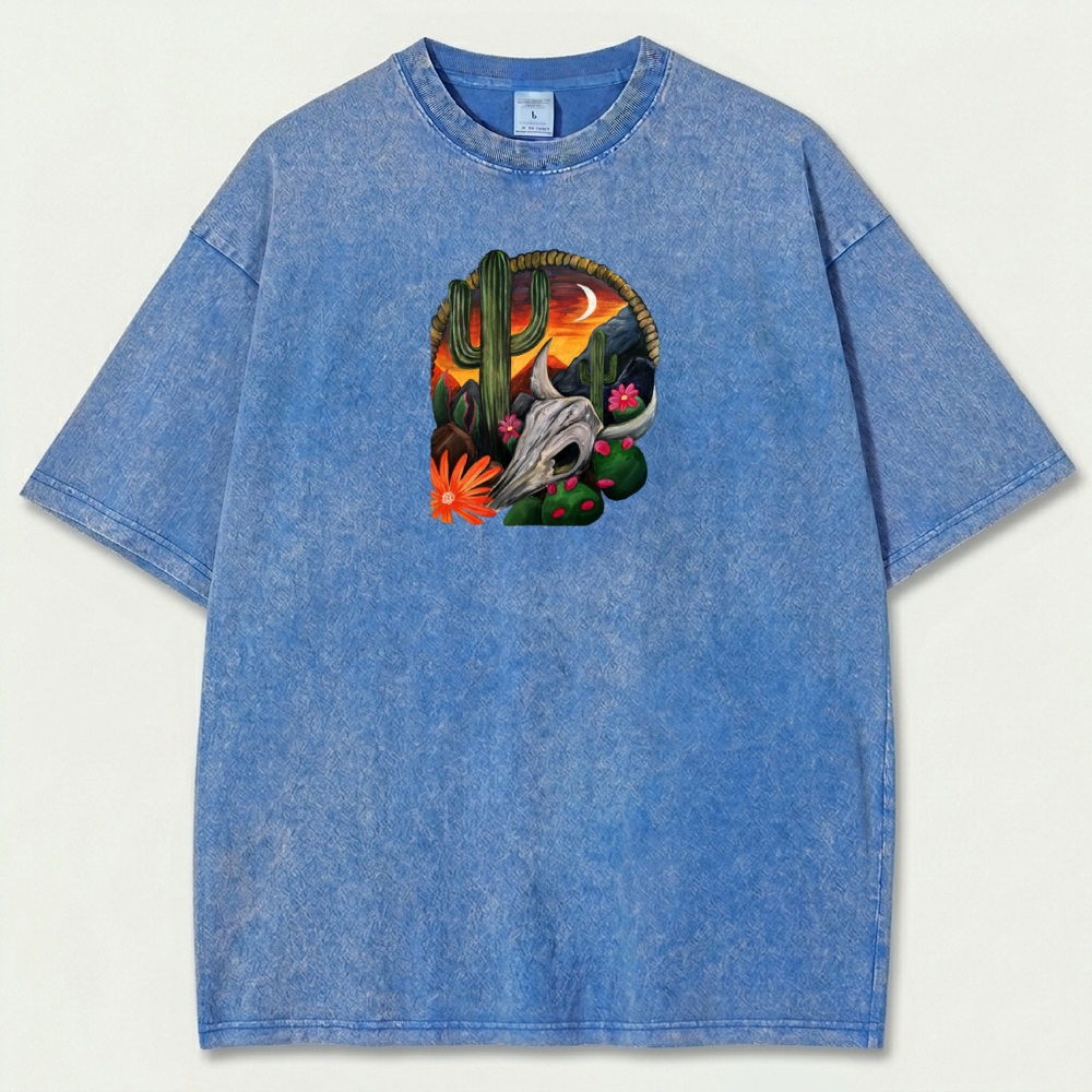 Western Vintage Organic Cotton Hiking Tee-HikeVista