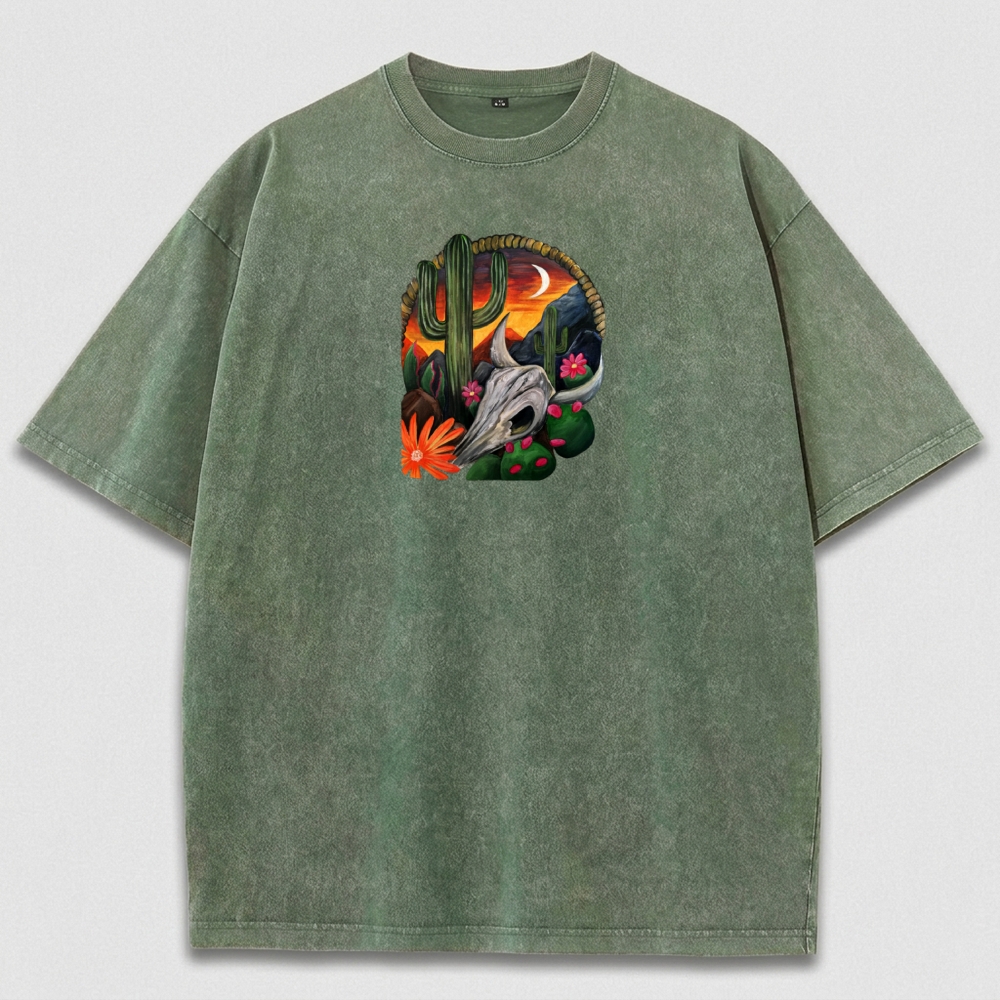 Western Vintage Organic Cotton Hiking Tee-HikeVista