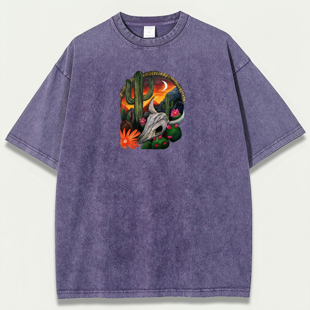 Western Vintage Organic Cotton Hiking Tee-HikeVista