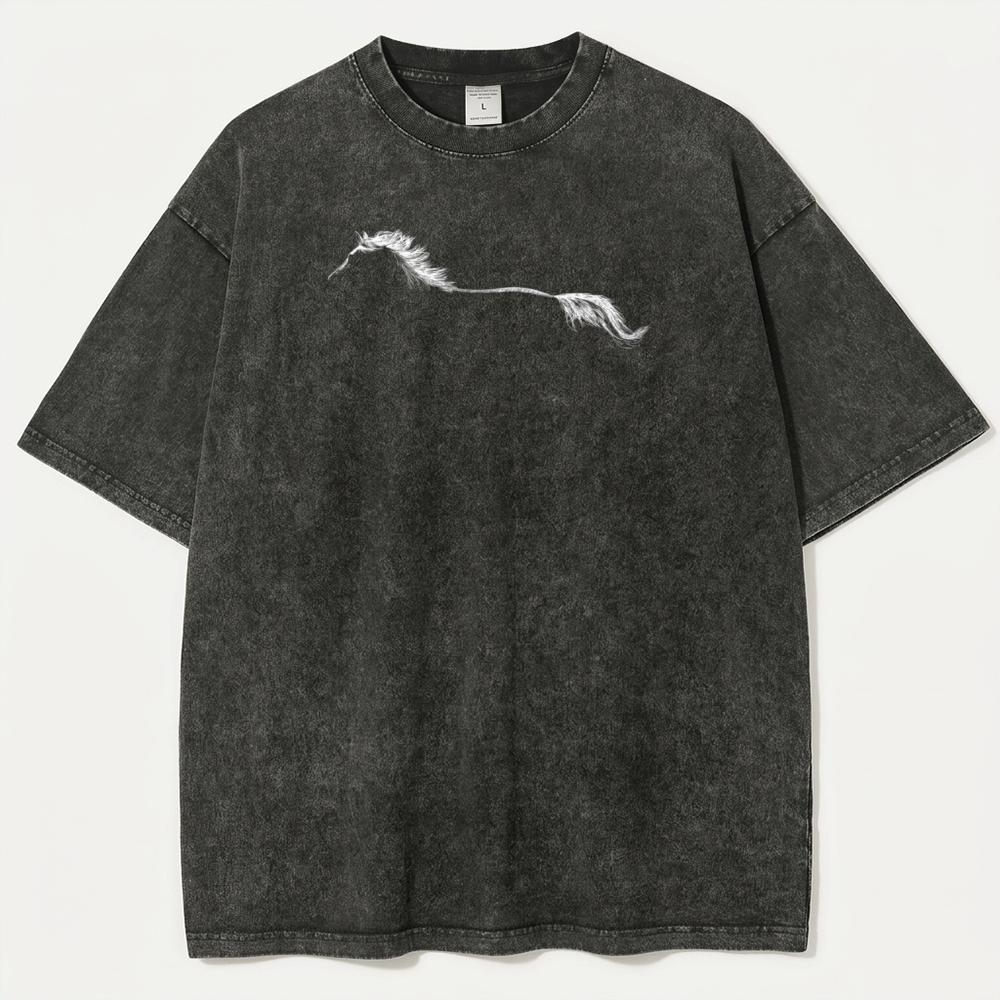 Western Horse Vintage Organic Cotton Hiking Tee-HikeVista