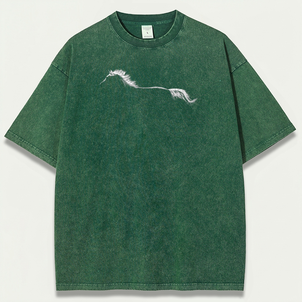 Western Horse Vintage Organic Cotton Hiking Tee-HikeVista