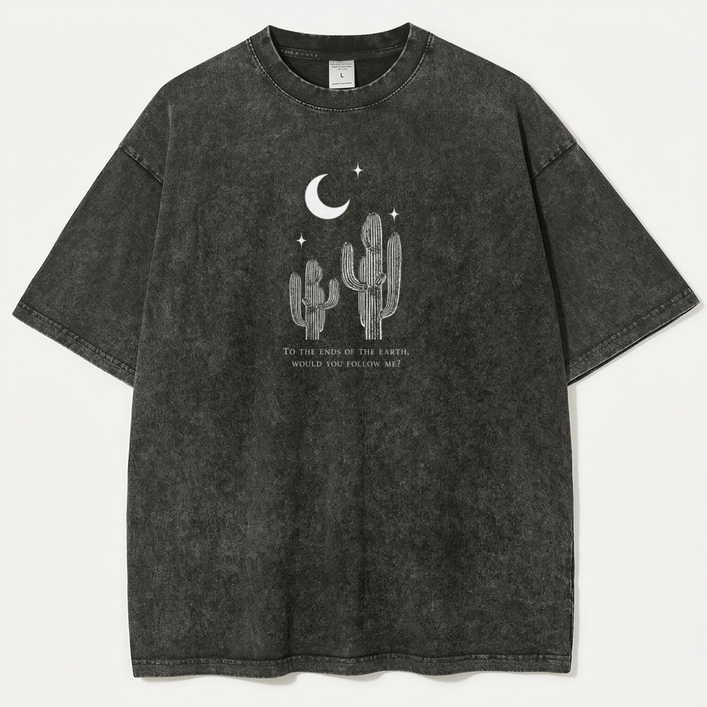 Cactus Moon Vintage Organic Cotton Hiking Tee-HikeVista