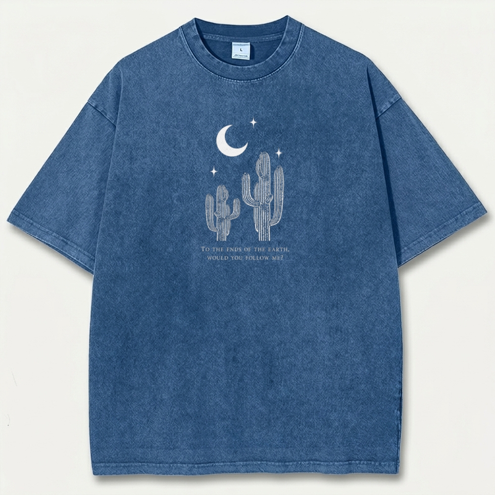 Cactus Moon Vintage Organic Cotton Hiking Tee-HikeVista