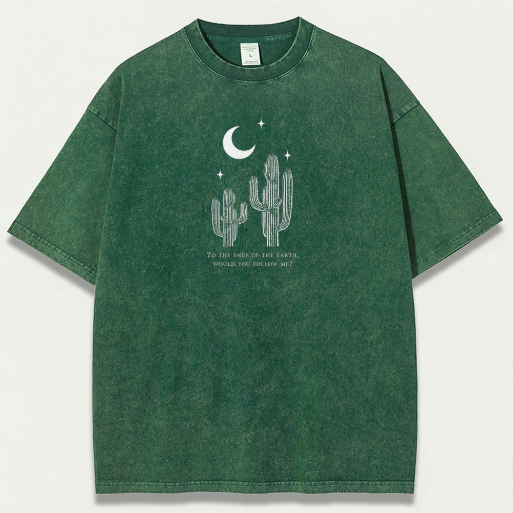Cactus Moon Vintage Organic Cotton Hiking Tee-HikeVista