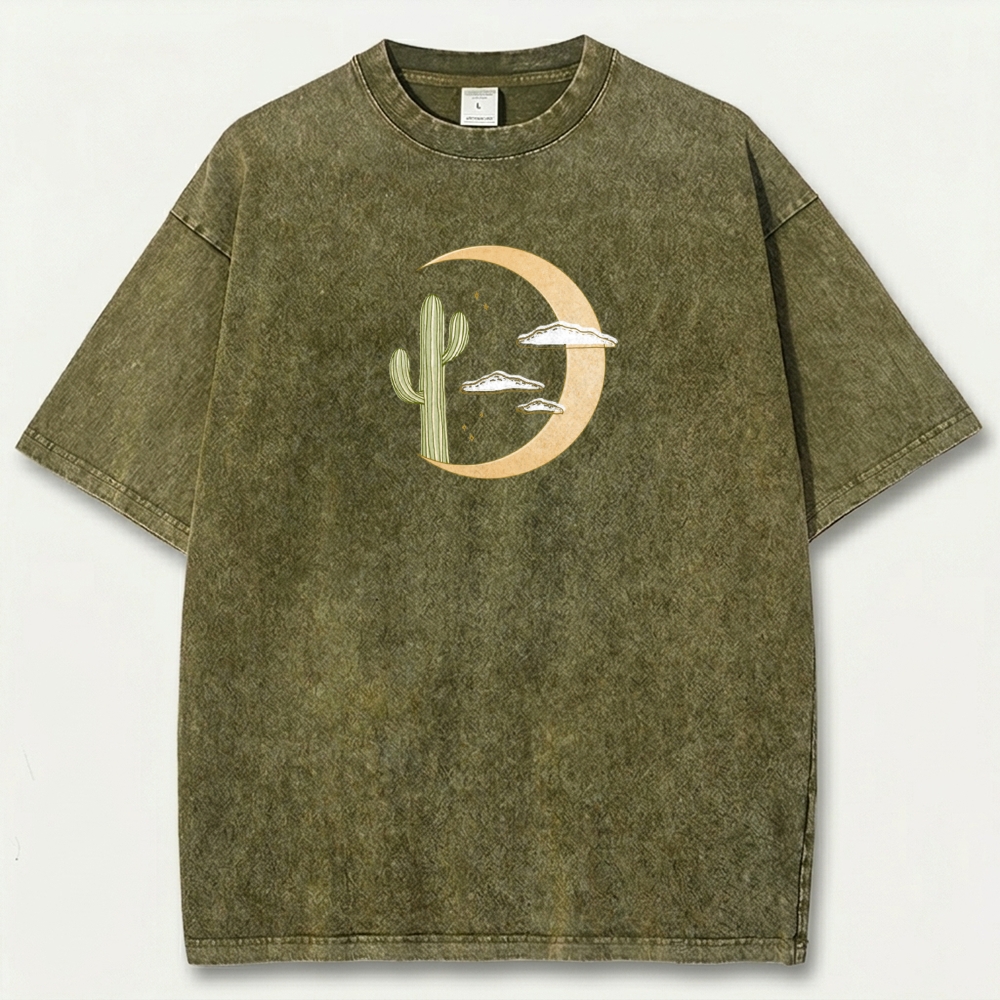 Cactus Moon Vintage Organic Cotton Hiking Tee-HikeVista