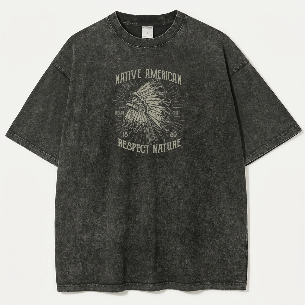 Native American Vintage Organic Cotton Trail Tee-HikeVista
