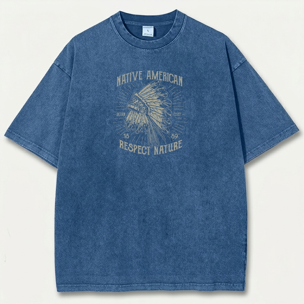 Native American Vintage Organic Cotton Trail Tee-HikeVista