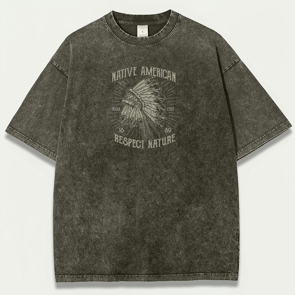 Native American Vintage Organic Cotton Trail Tee-HikeVista