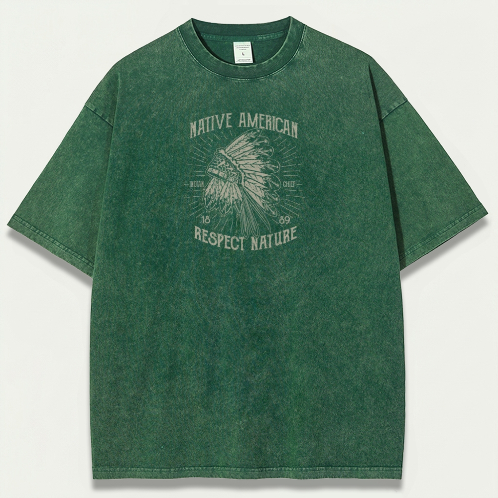 Native American Vintage Organic Cotton Trail Tee-HikeVista