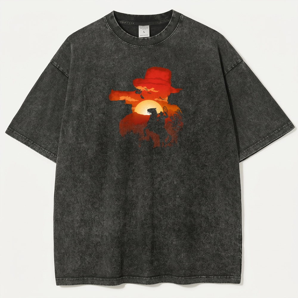 Western Vintage Organic Cotton Hiking Tee-HikeVista