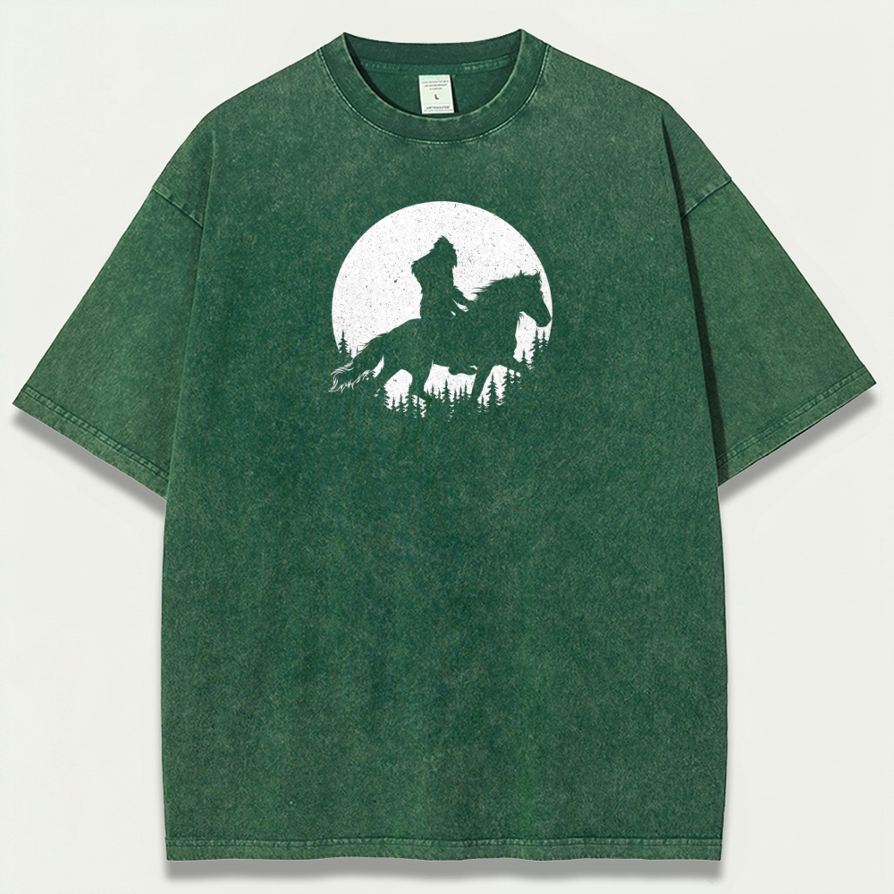 Western Ride Moon Vintage Organic Cotton Hiking Tee-HikeVista