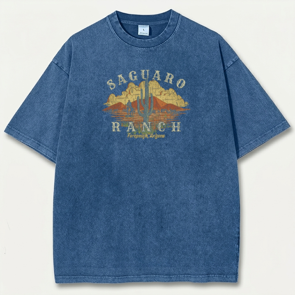Saguaro Ranch Vintage Organic Cotton Trail Tee-HikeVista