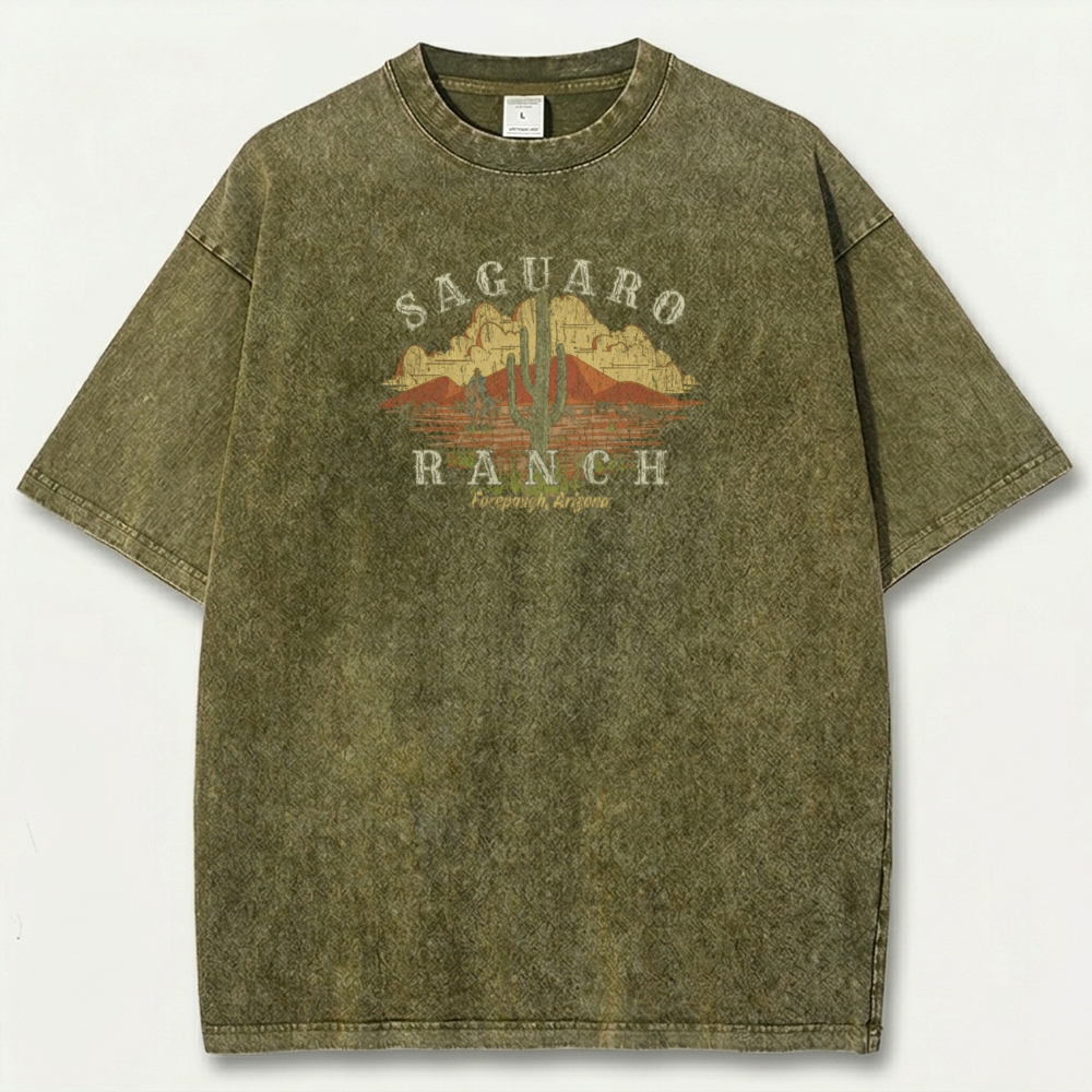 Saguaro Ranch Vintage Organic Cotton Trail Tee-HikeVista