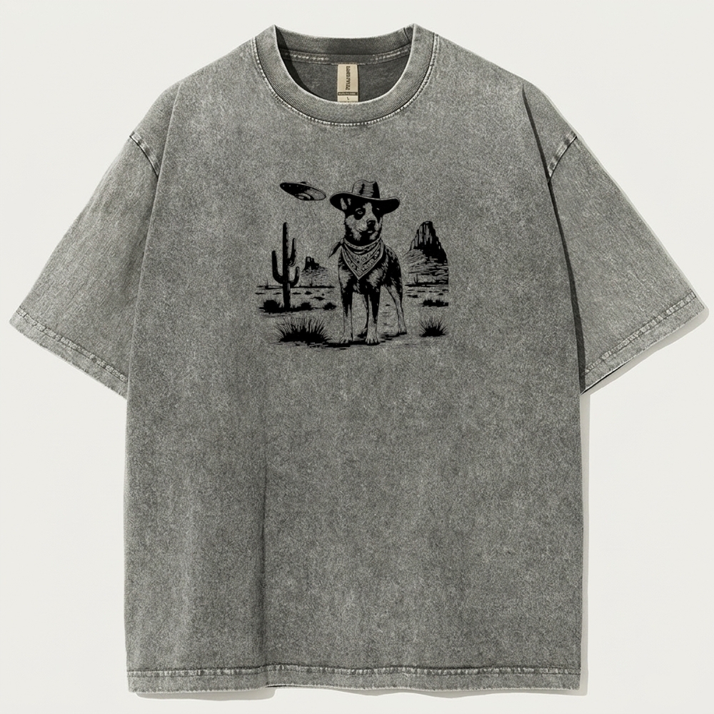 Western Dog Vintage Organic Cotton Hiking Tee-HikeVista