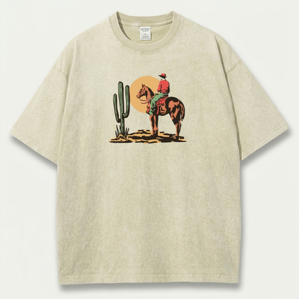 Western Ride Vintage Organic Cotton Trail Tee-HikeVista