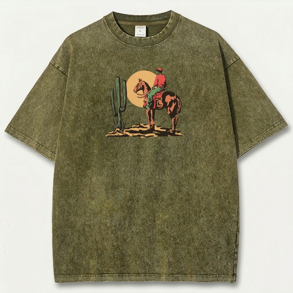 Western Ride Vintage Organic Cotton Trail Tee-HikeVista